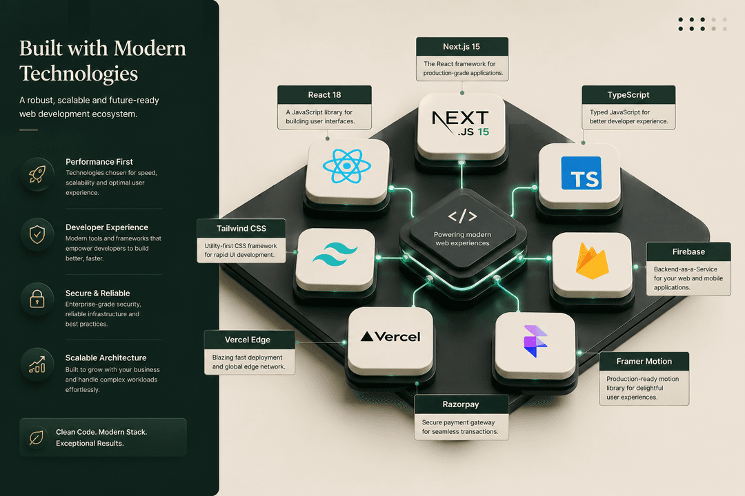Next.js and React web development stack