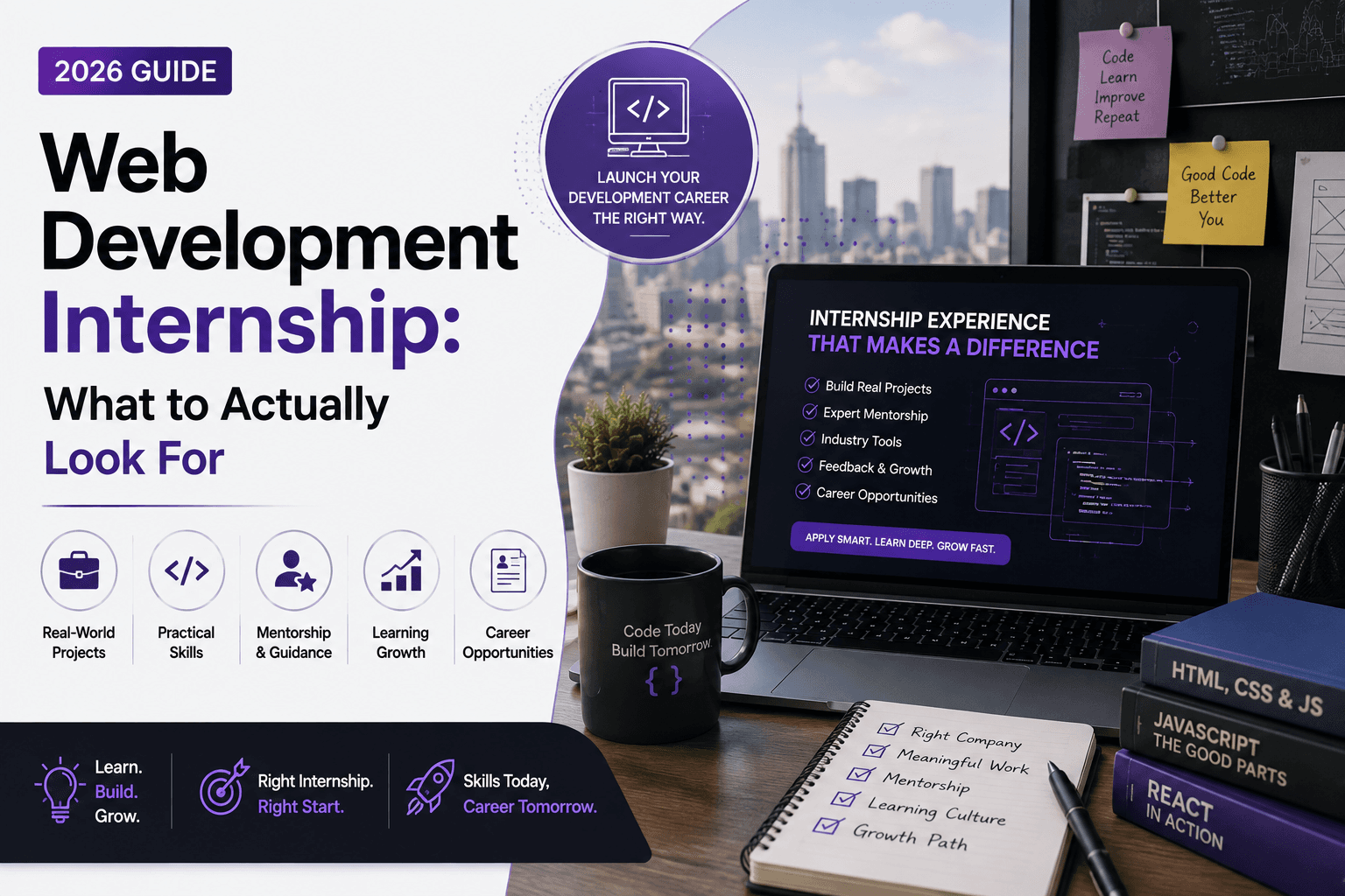 Web Development Internship: What to Actually Look For (2026 Guide)